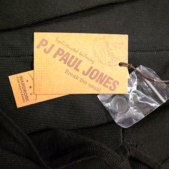 PJ PAUL JONES Men's Cardigan Sweater Shawl Collar Button Down Knit Blazer Jacket - Picture 10 of 12